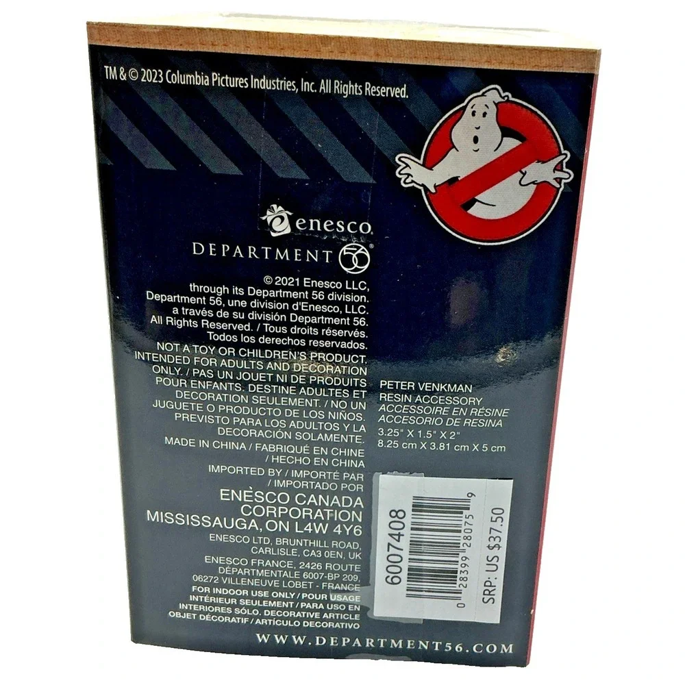 Department 56 Ghostbusters Peter Venkman Resin Figurine Halloween 2021